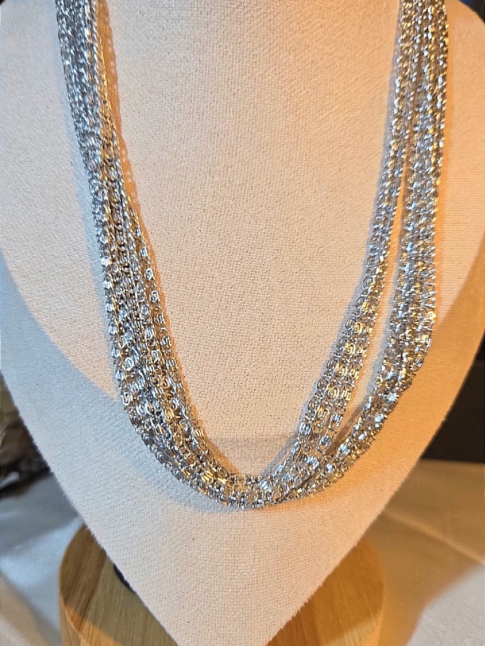 Sarah Cov Layered Silver Multi-Strand Necklace - Women Jewelry